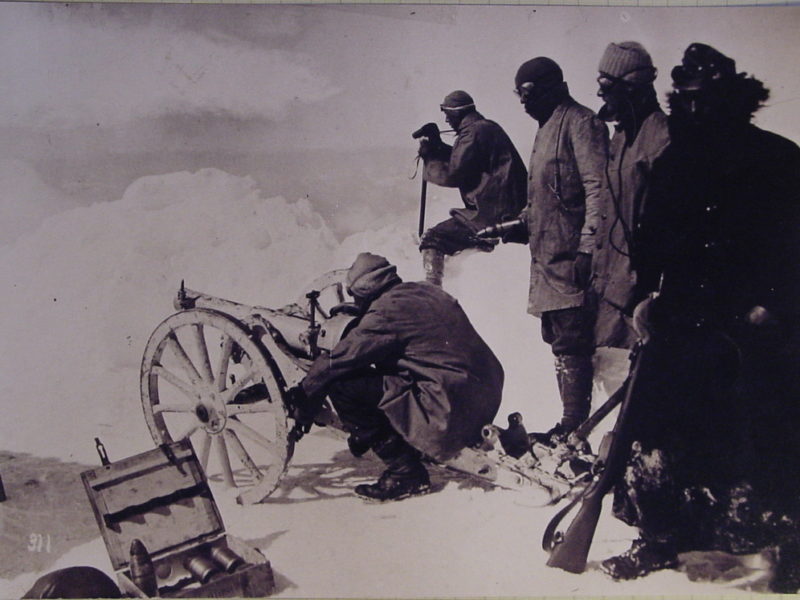 Ortler Geschütz In Stellung